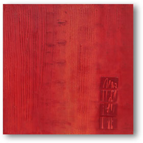 Rojo II, 2005, 70x70 cm