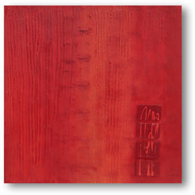 Rojo II, 2005, 70x70 cm